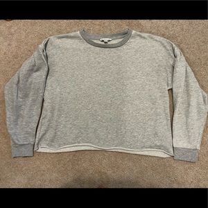 Grey long sleeve American Eagle crew neck